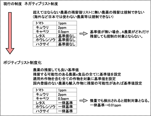 ポジティブリスト制度